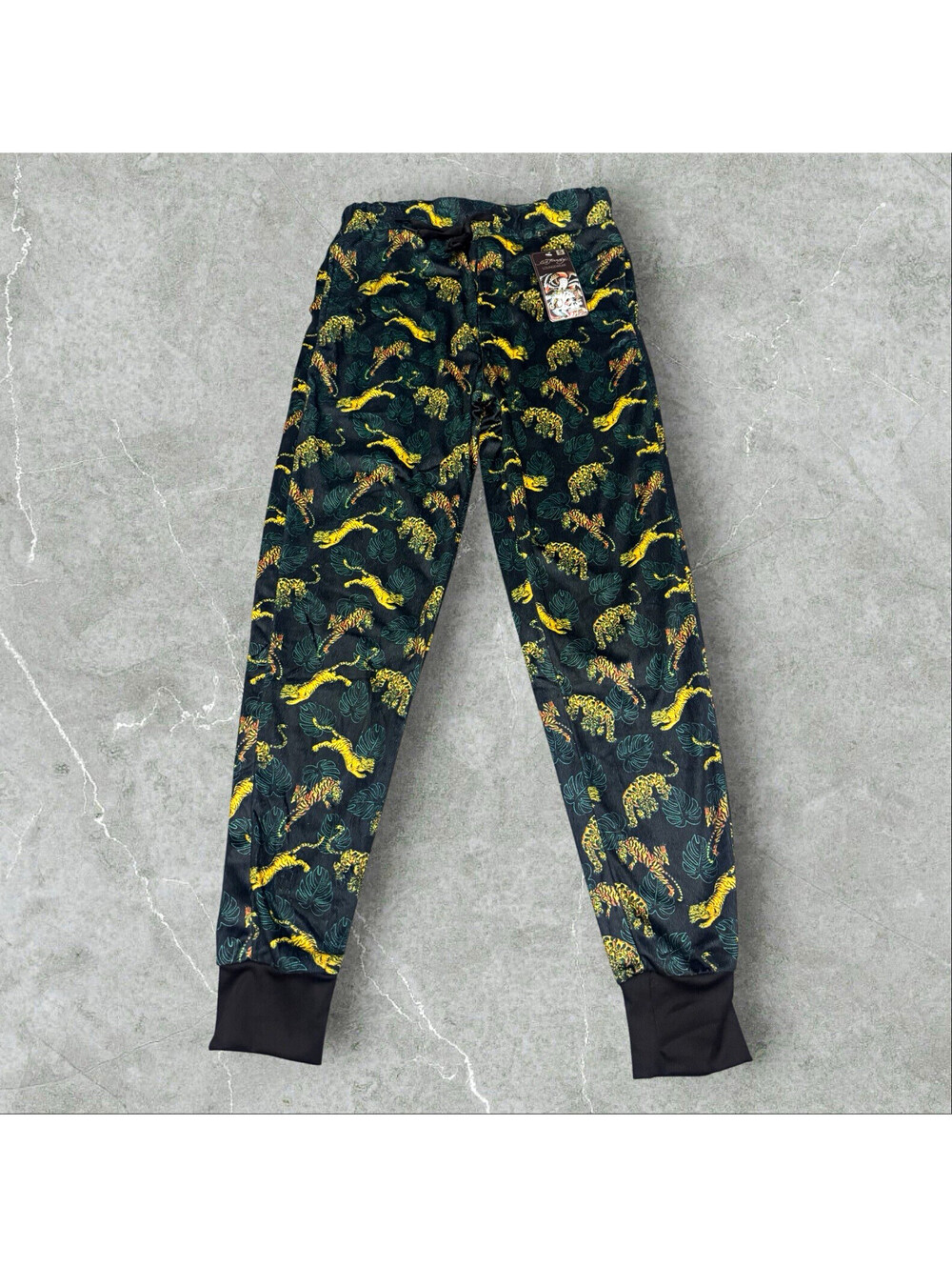 Ed Hardy Men's S tiger jungle print lounge joggers
